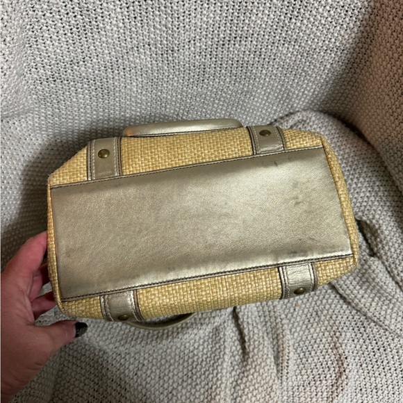 Coach Legacy Womens Natural Woven Canvas Tote Shoulder Handbag Purse - Picture 9 of 13